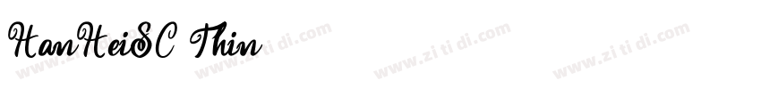 HanHeiSC Thin字体转换